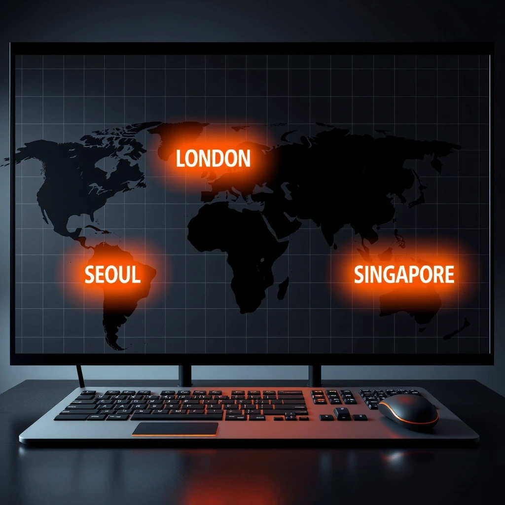 Global office locations map