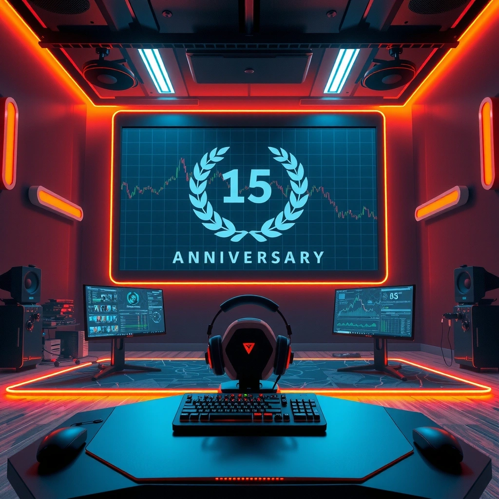 Premium gaming celebration background